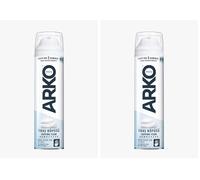 Arko Men Sensitive Shaving Foam 200ml - Aloe Vera Enriched, Smooth & Comfortable Shave for Sensitive Skin (Pack of 2)