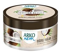 Arko NEM Luxurious Moisturising Cream | Coconut Milk Formula | 250Ml Tub | Lightweight Suitable For Daily Use