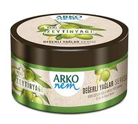 Arko NEM Luxurious Moisturising Cream, Olive Oil Formula, Bowl, Lightweight Suitable For Daily Use, 250 ml, White