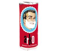 Arko/Omega Shaving Soap- 90g, Bowl Case + Omega Shaving Brush, Natural Boar Bristle, Red + IHA Bloodstone