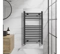 ARKO Towel rail radiator, Heated towel rails, Modern Central Heating Bathroom Towel Radiator, wall mounted (Black, 400x800mm)
