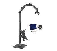 ARKON Mounts Phone Holder Full Kit - Adjustable Overhead Arm Cell Phone Table Top Stand and Tablet Mount with Ring Light - Professional Holders for Horizontal or Vertical Filming