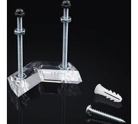 Arkorus Skateboard Wall Mount - Premium Clear Skateboard Hanger, Vertical Skateboard Deck Display & Storage, Durable Acrylic Floating Rack to Securely Hold and Store Your Skate Decks and Longboards