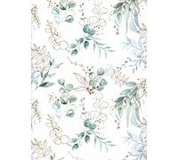 ARKRAFT Wrapping Paper FSC Paper Set of 3 Sheets Size 34 x 25 Inch Plastic Free Packaging Eucalyptus Gift Wrap (18-9253)