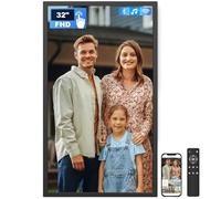Arktronic 32 Inch FHD Extra Large Digital Picture Frame Touchscreen, 64GB FHD IPS WiFi Digital Photo Frame Remote, Share Photo/Video via Apps, Email, Auto-Rotate, Black