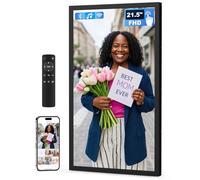 Arktronic - Large Digital Picture Frame with 21.5" IPS FHD Screen WiFi Remote Control Wall Mount, Black