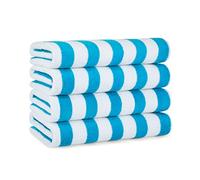 Arkwright Cali Cabana Beach Towels (4-Pack, 30 x 60 in) - Oversized Pool Towels (Blue)