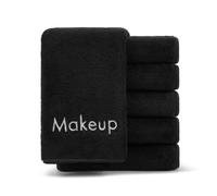 Arkwright Makeup Towels - Pack of 6 - Ultra Soft & Gentle Microfiber Coral Fleece Washcloth Face Make Up Remover Reusuable Eraser Cloth Essentials fo