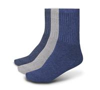 ArkXani® 3 Pairs Men’s Cotton Rich Plain Sport Socks Comfortable Crew Men Sportswear Socks Mens Workout Athletic Training Socks Assorted Colours (Navy, Light Grey and Dark Grey) UK 6-11