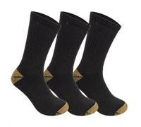 ArkXani® Mens Heavy Duty Work Socks Thick Cushioned Boot Socks with Reinforced Heel & Toe Breathable Stretch Fit Men's Workwear Boot Socks Black Multipack UK Size 6-11