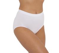 ArkXani Women’s Seamless Control Maxi Briefs High Waisted Breathable Underwear Comfortable Ladies Romance Lingerie Girls Full Brief Panties White (XL)