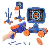 Arkyomi Shooting Targets Toys for Kids, Mobile Target Toy with Moving Shooting Target, Remote Control and Ringtoss, Indoor Outdoor Shooting Toy for Boys and Girls