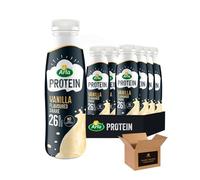 Arla High Protein Milkshakes | Variety Flavoured Milk Drink | No Added Sugar, Low Calorie Beverage - Nutritional 26g Protein | Natural Breakfast, Workout Drink (Protein Vanilla 428ml - Pack 8)