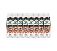 Arla Protein Food to Go Chocolate Caramel Protein Shake 500ml (Pack of 8) - Meal Replacement Protein Shakes Ready To Drink, Individually Bottled | Protein Shake Bottles
