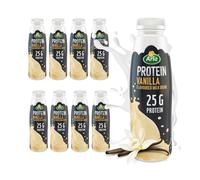 Arla Vanilla protein milkshake 482ml (Pack of 8) - Protein Drinks Ready To Drink Low Sugar Pre-Mixed & Ready To Drink | Recovery Drinks Lean Protein Shake High Protein Drinks | Protein Vanilla Shake