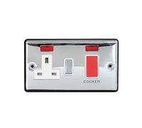 Arlec CH Metal Scw 45 A Cooker Control Neon