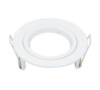 Arlec Single Fixed Flush Ceiling Downlight White Finish Gu10 Spot Down Light 75mm Cut Out