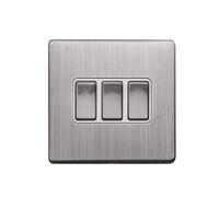 Arlec Ss Metal Scwless 10 A 3G 2 W Swh