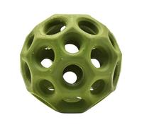 Arlee Home Fashions Max Fusion Helix Dog Ball Toy, Lightweight Rubber Fetch Ball Made with Nike Grind, Erratic Bounce for Sensory Play - Medium Breeds, Green (15-35lbs)