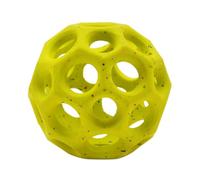 Arlee Home Fashions Max Fusion Helix Dog Ball Toy, Lightweight Rubber Fetch Ball Made with Nike Grind, Erratic Bounce for Sensory Play - For Small Dogs (Up To 20lbs), Yellow