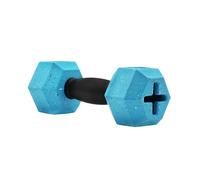 Arlee Home Fashions Nike Max Fusion Dumbbell Dog Chew Toy - Hi-Visibility Interactive Treat Dispenser, Tough Natural Rubber for Medium Breeds, Made with Nike Grind, Blue, Medium