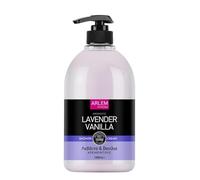 ARLEM Lavender & Vanilla Shower Cream, Moisturizing Body Wash with Glycerin, 1000ml, Vegan Formula, Dermatologically Tested, All Skin Types