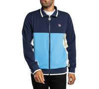 Arlen Colour Block Tack Top Navy/Gardenia/Blue L