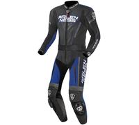 Arlen Ness Edge Two Piece Motorcycle Leather Suit, black-grey-blue, size 48 for Men