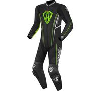 Arlen Ness Losail One Piece Leather Suit, black/green, size 54