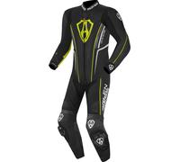 Arlen Ness Losail One Piece Leather Suit, black/yellow, size 56