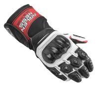Arlen Ness Mugello Motorcycle Gloves, black/white/red, size S