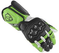 Arlen Ness RG-X Motorcycle Gloves, black/white/green, size 3XL
