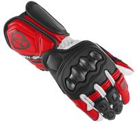 Arlen Ness RG-X Motorcycle Gloves, black/white/red, size S