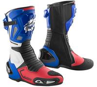 Arlen Ness Sugello Motorcycle Boots, white-red-blue, size 40 for Women