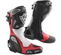 Arlen Ness Xaus Replica Motorcycle Boots, black-white-red, size 47 for Men