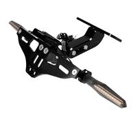 ARLEO For D//u//c//a//t//i H//Y//P//E//R//M//O//T//A//R//D 1100 1100S 1100E//V//O 2007-2012 Motorcycle License Plate Bracket Holder Frame Number(Black)