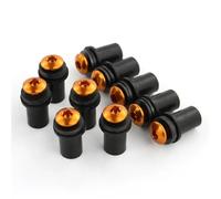 ARLEO For D//u//c//a//t//i SUPER SPORT 620 800 1000 ST2 ST3 ST4 P//A//S//O 750 Motorcycle Windscreen Screws Deflectors Bolts Kit M4*16 10Pcs(Orange)