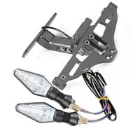 ARLEO Motorcycle Rear License Plate Mount Holder Bracket LED Light For D//u//c//a//t//i M//O//N//S//T//E//R 695 696 795 796 797 821 1200 1200S 1100/S E//V//O(Grey)
