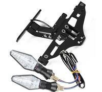 ARLEO Motorcycle Rear License Plate Mount Holder Bracket LED Light For D//u//c//a//t//i M//O//N//S//T//E//R 695 696 795 796 797 821 1200 1200S 1100/S E//V//O(Black)