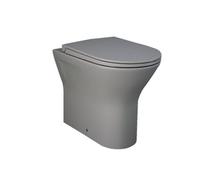 Arley Rak Ceramics Feeling Back-To-Wall Water Closet Toilet Pan Matt Grey (Pan Only)