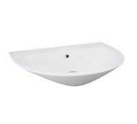 RAK Ceramics Morning Semi Recessed Basin with 1 Tap Hole | White | 550mm