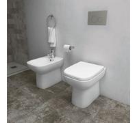 Arley Rak Origin Ceramic Back To Wall Toilet Pan 400mm Alpine White (Pan Only)