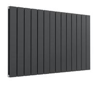 Arley Reina Modern Bathroom Flat Horizontal Designer Central Heating Double Radiator 600X440mm Durable Mid Steel Anthracite Finish