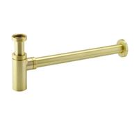 Arley Synergy Eazee Bathroom Wash Basin Trap With Extension Tube Brushed Brass