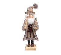ArlinaL Santa Nutcracker Figures Decor, 15 Inch Christmas Wooden Nutcracker Santa Nutcracker Ornaments, Festive Christmas Decorations for Shelves and Tables
