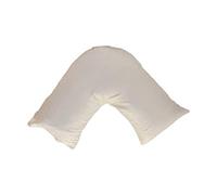 ARLINEN Soft Satin Stripe Egyptian cotton T300 Orthopaedic White V Shaped Pillowcase