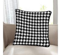 ARLINENS 100% Cotton Duck Quality Printed Cushion Covers Size 18"x18" in Following Designs (BLACK&WHITE PATTERN)