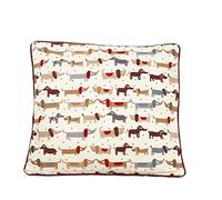 ARLINENS 100% cotton Luxury Duck Quality printed cushion cover in following Designs in (pack of 2 & pack of 4) (Wiener Dog, pack of 2)