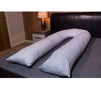 ARLINENS 12ft U Shaped Pilllow Full Body & Back Support Pillow hip, leg u-pillow with free Cream pillowcase