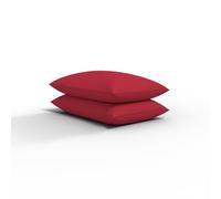 Arlinens 4x Pillowcases Luxury Fine Poly Cotton Housewife Bed Room Pillow Covers Available in 20 colours (Red)